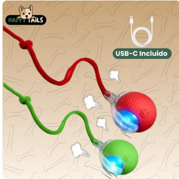 Auto Rolling Pet Ball – Keeps Cats & Dogs Busy for Hours